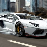Default_a_sleek_white_Lamborghini_with_a_prominent_supercharge_1